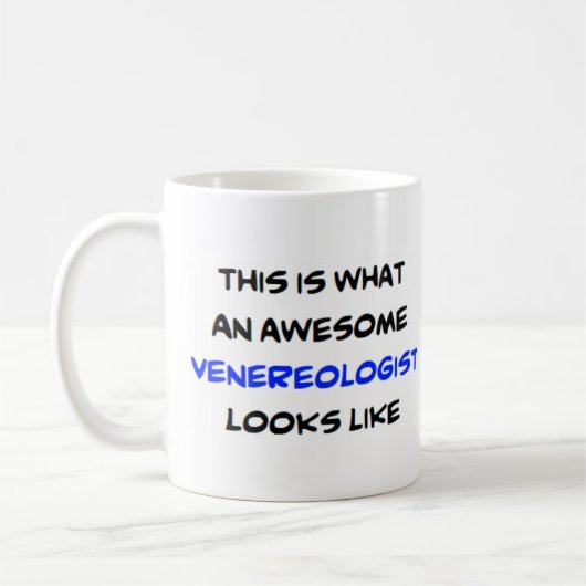 venereoloog, geweldige koffiemok (Links)
