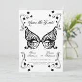 Venetia Carnivale Masker Victorian Sierlijke Versi Save The Date (Staand voorkant)