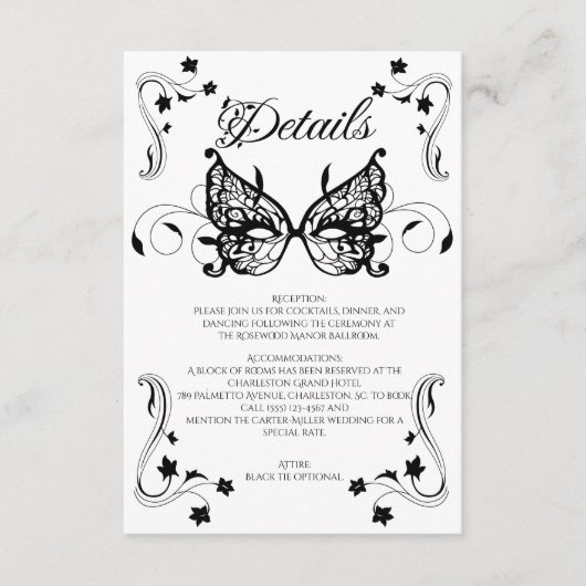 Venetia Carnivale Masque Victoriaans  Vlaanderen Informatiekaartje (Voorkant)