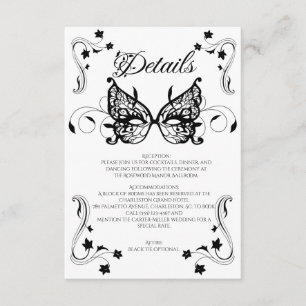 Venetia Carnivale Masque Victoriaans  Vlaanderen Informatiekaartje