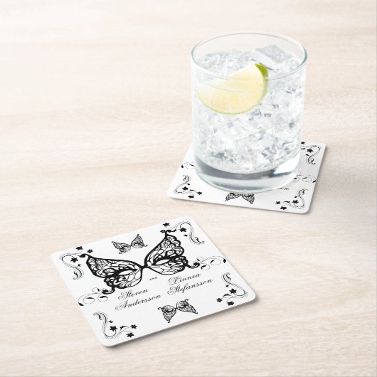 Venetia Carnivale Masque Victoriaans  Vlaanderen Kartonnen Onderzetters (Insitu)