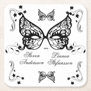 Venetia Carnivale Masque Victoriaans  Vlaanderen Kartonnen Onderzetters