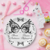 Venetia Carnivale Masque Victoriaans  Vlaanderen Papieren Bordje (Feest)