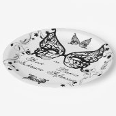 Venetia Carnivale Masque Victoriaans  Vlaanderen Papieren Bordje (Gekanteld)