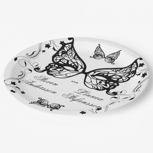 Venetia Carnivale Masque Victoriaans  Vlaanderen Papieren Bordje (Gekanteld)