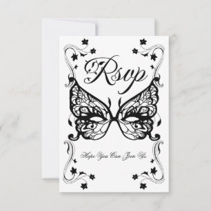 Venetia Carnivale Masque Victoriaans  Vlaanderen RSVP Kaartje