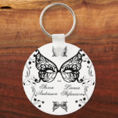 Venetia Carnivale Masque Victoriaans Vlaanderen Sleutelhanger (Voorkant)