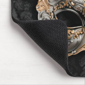 Venetiaans balmasker in zilver muismat (Hoek)