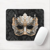 Venetiaans balmasker in zilver muismat (Met muis)