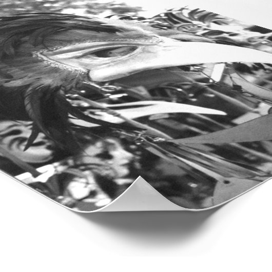 Venetiaans carnaval Masker Venice Italy Poster Pri (Hoek)