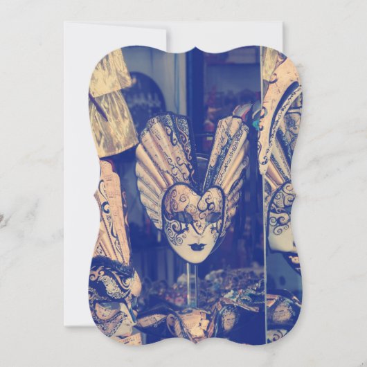 Venetiaans carnavalmasker Kaart (Voorkant)