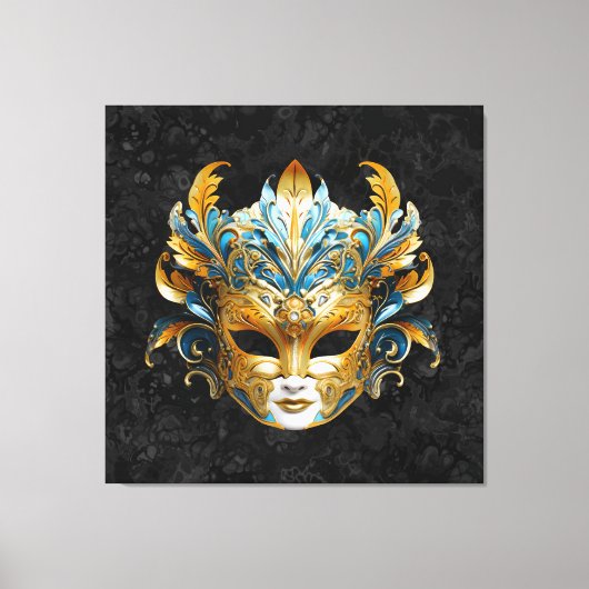 Venetiaans Carnavalsmasker Canvas Afdruk (Voorkant)