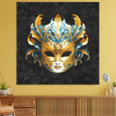 Venetiaans Carnavalsmasker Canvas Afdruk (Insitu (Woonkamer))
