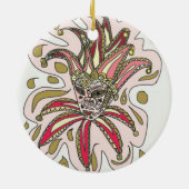 Venetiaans festival Mask Design Keramisch Ornament (Achterkant)