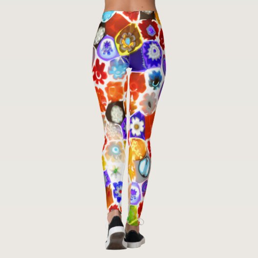 VENETIAANS FLORAGLAS LEGGINGS (Achterkant)