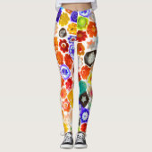 VENETIAANS FLORAGLAS LEGGINGS (Voorkant)