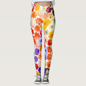 VENETIAANS FLORAGLAS LEGGINGS (Voorkant)