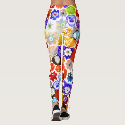 VENETIAANS FLORAGLAS LEGGINGS (Achterkant)