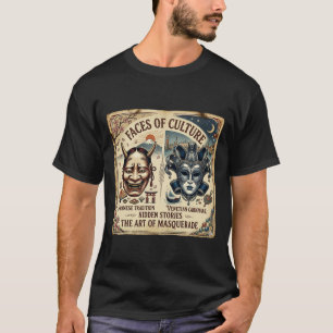 Venetiaans Japans Masker Artistiek T-shirt
