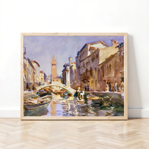 Venetiaans Kanaal (1913) door John Singer Sargent Poster