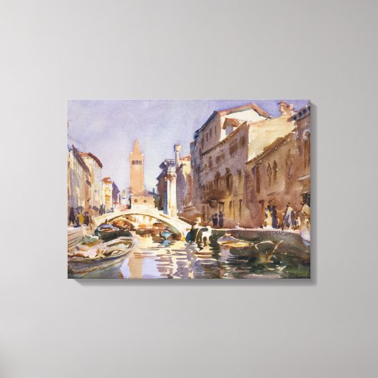 Venetiaans kanaal canvas afdruk (Voorkant)