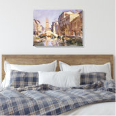 Venetiaans kanaal canvas afdruk (Insitu (Slaapkamer))