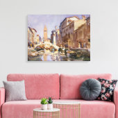 Venetiaans kanaal canvas afdruk (Insitu (Woonkamer))