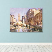 Venetiaans kanaal canvas afdruk (Insitu (Houten vloer))