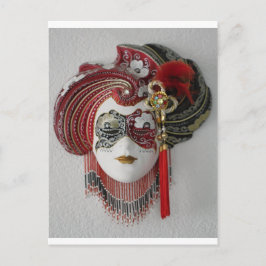 Venetiaans keramisch masker briefkaart