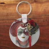 Venetiaans keramisch masker sleutelhanger (Voorkant)