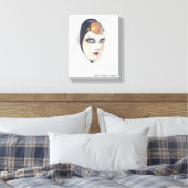 Venetiaans Masker 1 Canvas Print (Insitu (Slaapkamer))