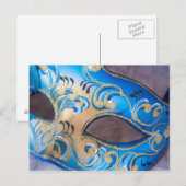 Venetiaans masker 2 briefkaart (Voorkant / Achterkant)