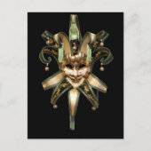 Venetiaans masker briefkaart (Voorkant)