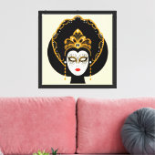 Venetiaans masker canvas afdruk (Insitu (Woonkamer))