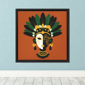 Venetiaans masker canvas afdruk (Insitu (Houten vloer))