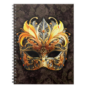 Venetiaans Masker Gouden Masker Notitieboek