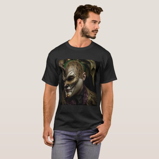 Venetiaans Masker: Joker #17 T-Shirt (Voorkant volledig)