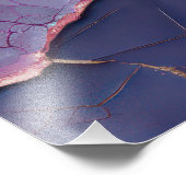 Venetiaans masker met lavendelveren foto afdruk (Hoek)