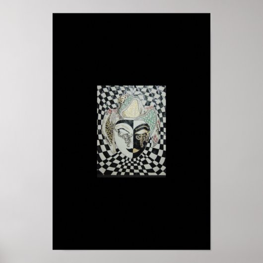 Venetiaans masker poster (Voorkant)