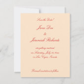 Venetiaans Masker Save-the-Date Kaarten (Achterkant)