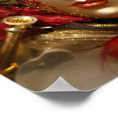 Venetiaans Maskerade Masker Kunst Poster (Hoek)