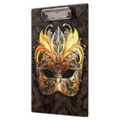 Venetiaans Maskerbal Gouden Masker Klembord (Links)
