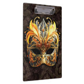 Venetiaans Maskerbal Gouden Masker Klembord (Rechts)