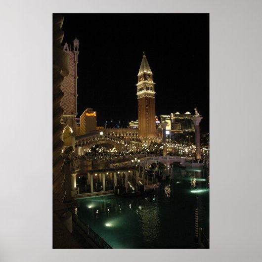 Venetiaans 's nachts poster (Voorkant)