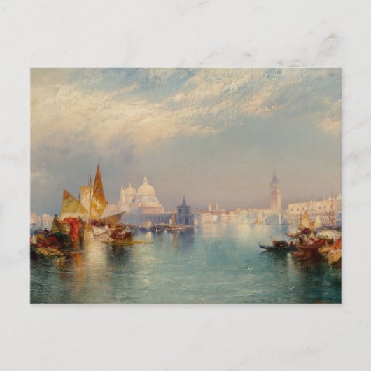 Venetiaans Scène door Thomas Moran Briefkaart (Voorkant)