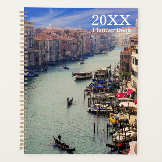 Venetiaans thema ongedateerd plannerboek planner (Voorkant)
