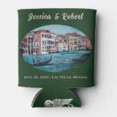 Venetiaanse boten Custom foto's bruiloft Blikjeskoeler (Voorkant)