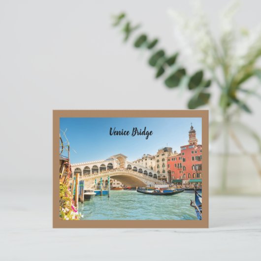 Venetiaanse Brug Van Rome Briefkaart (Staand voorkant)