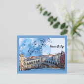 Venetiaanse Brug Van Rome Briefkaart (Staand voorkant)