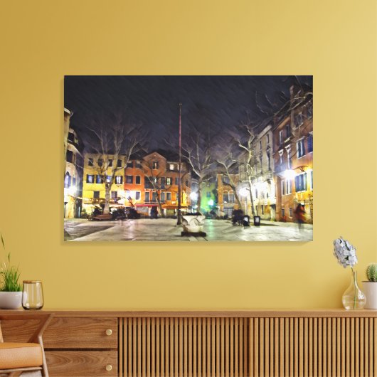 VENETIAANSE CAMPO Canvas Kunst (Insitu (Woonkamer))
